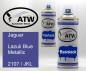 Preview: Jaguar, Lazuli Blue Metallic, 2107 / JKL: 400ml Sprühdose + 400ml Klarlack - Set, von ATW Autoteile West.